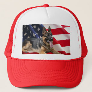 Casquette Amérique de berger allemand