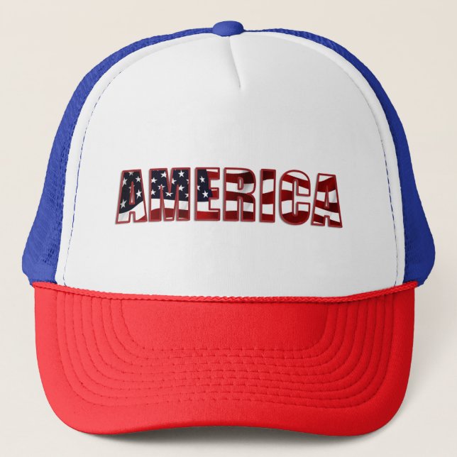 Casquette Amérique du texte simple (Devant)