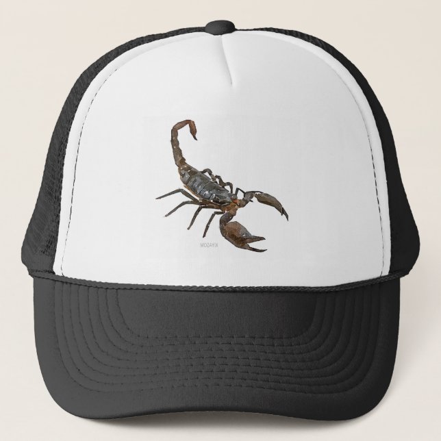 Casquette amical de camionneur de scorpion (Devant)