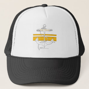 Casquette amiral arrière d'or, fernandes élégants