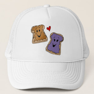 Casquette Amis gais de bande dessinée de beurre et de gelé