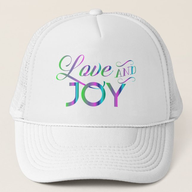 Casquette Amour Coloré Et Joie (Devant)