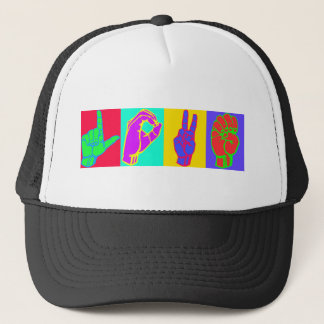 Casquette AMOUR de langue des signes