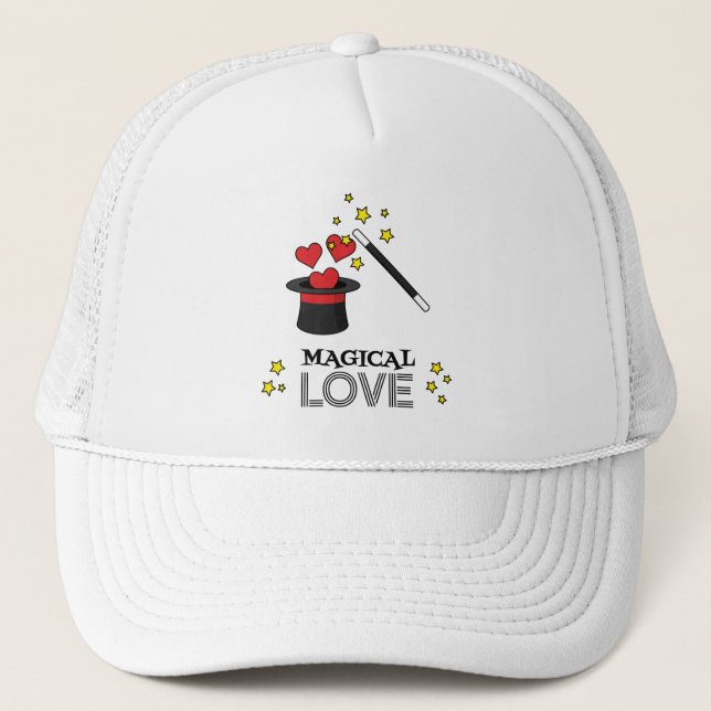 Casquette Amour magique - Noir (Devant)