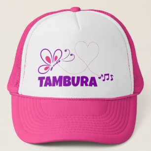 Casquette Amour Tambura Papillon Rose Violet Cœur