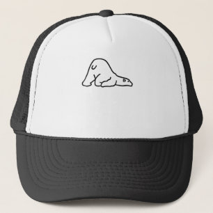 Casquette Amoureux des animaux de l'ours polaire Lazy Cute