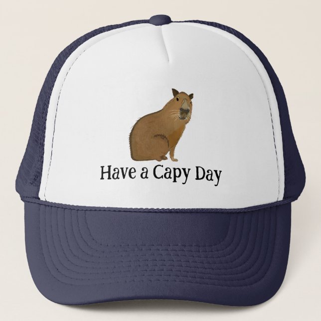 Casquette Amoureux des animaux mignon Capybara (Devant)