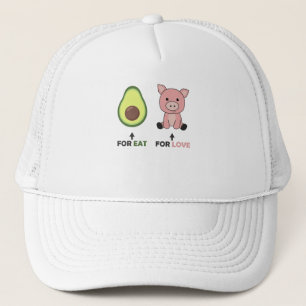 Casquette Amoureux des animaux Vegan Manger Avocado Chiens A