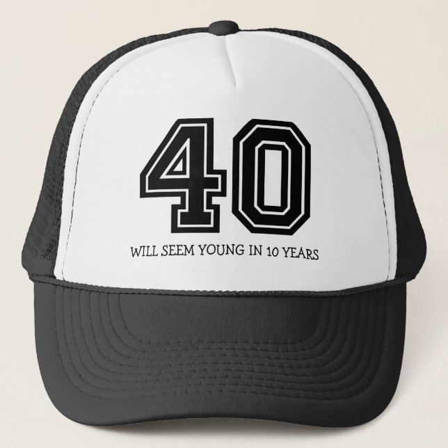 Casquette Amusant 40ème anniversaire (Devant)