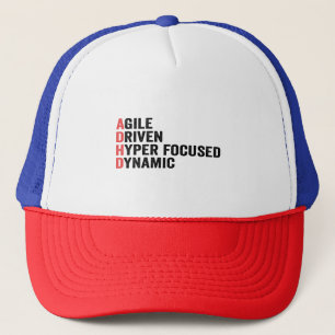 Casquette Amusant Adhd Agile Driven Hyper Focused Dynamic Do