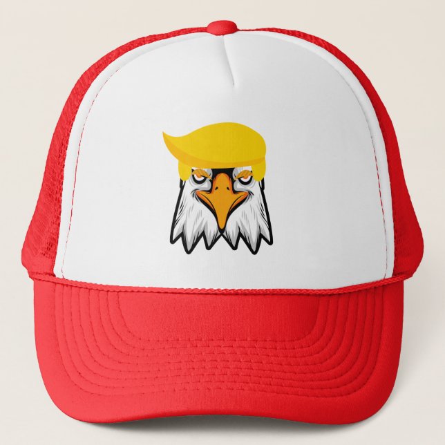 Casquette Amusant aigle avec T-shirt Trump (Devant)
