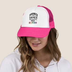 Casquette amusant Bingo jeux mot art
