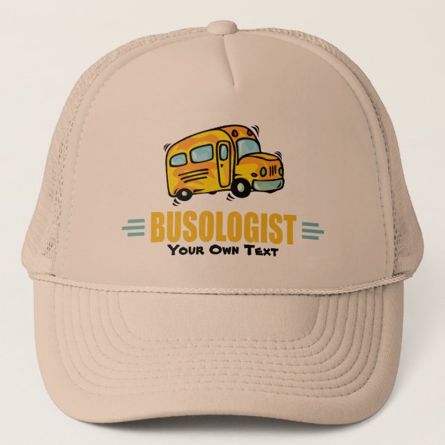 Casquette Amusant Conducteur de bus scolaire Jaune (Devant)