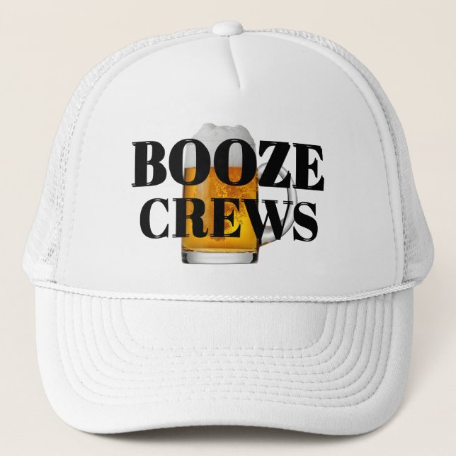 Casquette Amusant Novelty Baseball Idée cadeau BOOZE CREWS T (Devant)