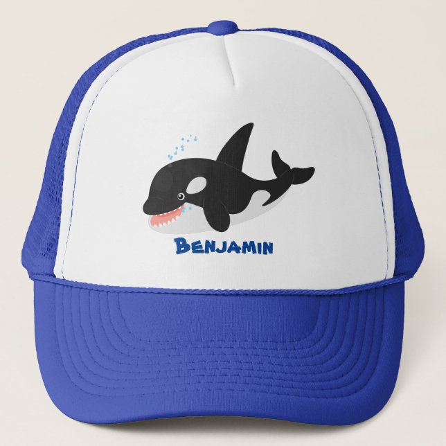 Casquette Amusante baleine orque mignonne dessin animé (Devant)
