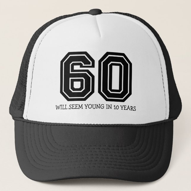 Casquette Amusante fête du 60e anniversaire (Devant)