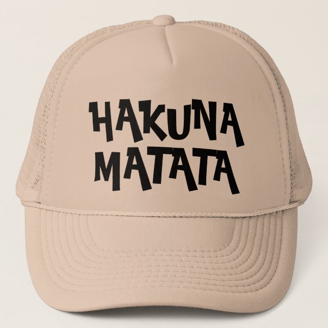 Casquette Amusement Hakuna Matata (Devant)