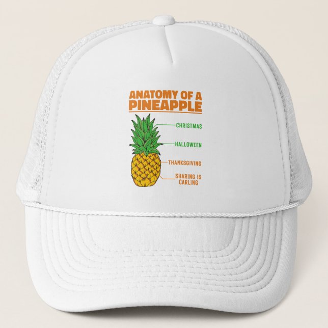 Casquette Anatomie D'Un Ananas Amateurs Vacances Cool De Fam (Devant)