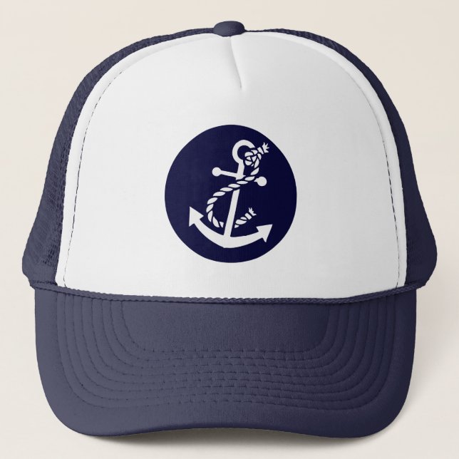 Casquette Ancre Bleue Bleue Bleu Bleu Bleu Bleu Bleu Bleu Bl (Devant)