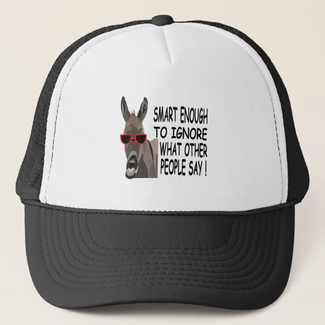 Casquette Âne Intelligent Cool (Devant)