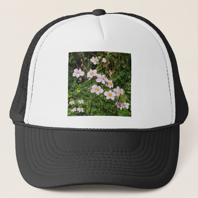 Casquette Anémones roses (Devant)