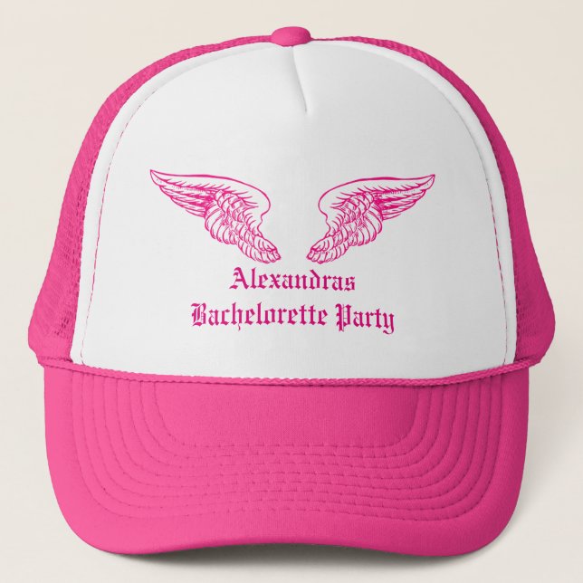 Casquette Angel ailes mariées fête de bachelorette (Devant)