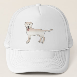 Casquette Anglais Cream Labrador Retriever Dessin Chien