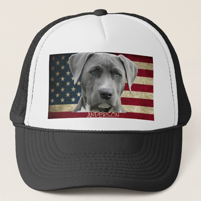 Casquette Animal de compagnie personnalisé adorable chien (Devant)