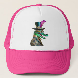 Casquette Animal de la fête Steampunk du Mardi Gras Alligato