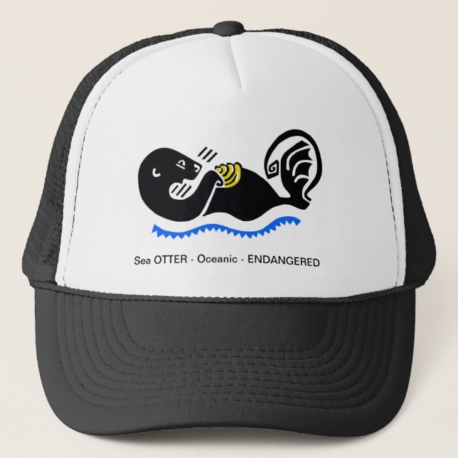 Casquette Animal en voie de disparition - Mer OTTER - Faune  (Devant)