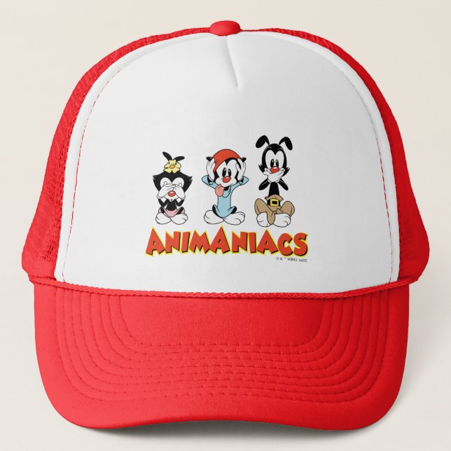 Casquette Animaniacs | Graphique de Warner Sibings "No Evil" (Devant)
