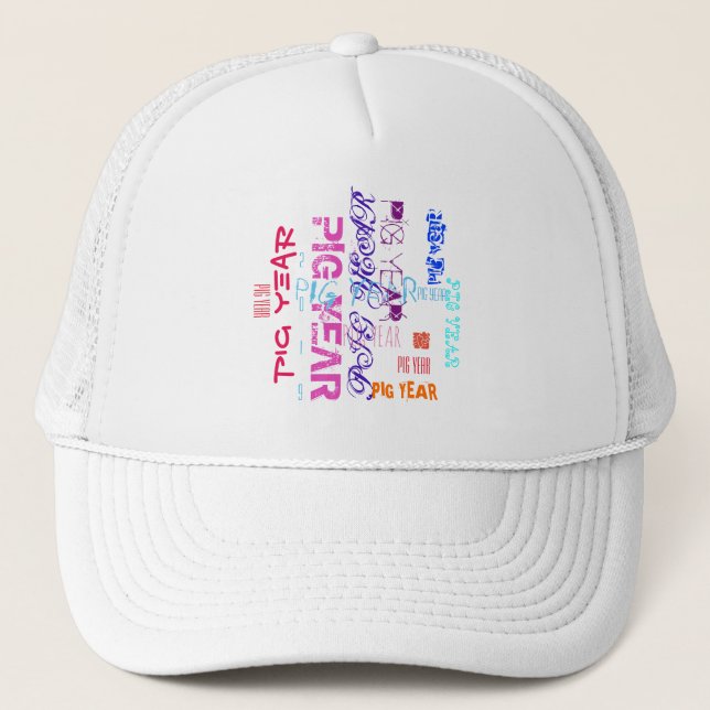 Casquette Année 2019 du porc (Devant)