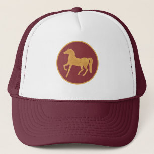 Casquette Année chic du cheval, chapeau de camion marron
