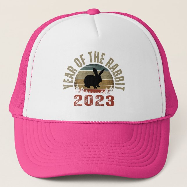 CASQUETTE ANNÉE DU RABBIT 2023 TRUCKER HAT (Devant)