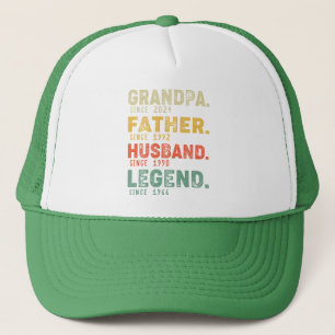 Casquette Année personnalisée Grand-père Père Mari Légende