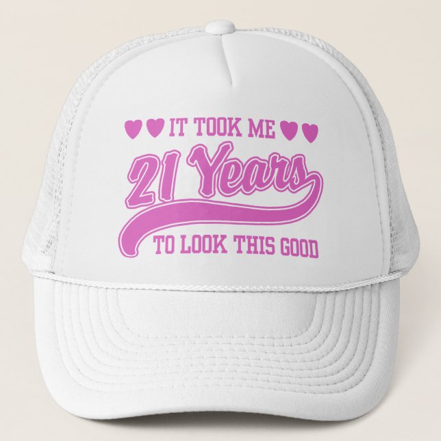 Casquette Anniversaire 21 ans (Devant)
