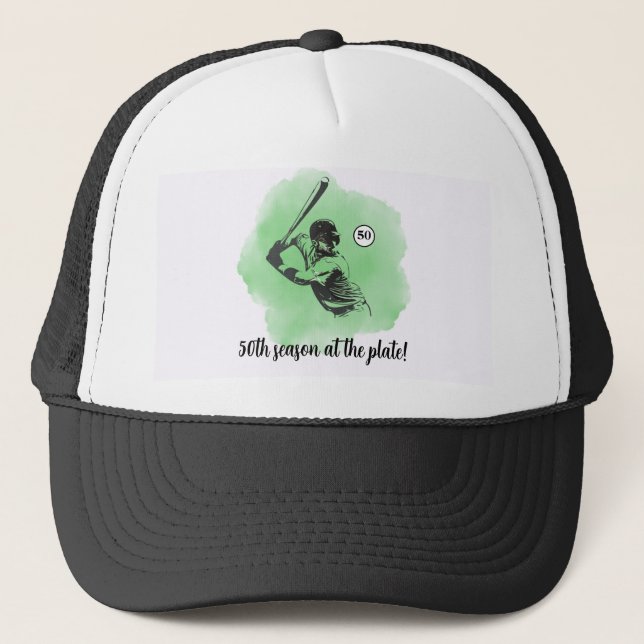 Casquette Anniversaire 50 ans Homme Baseball Frappe (Devant)