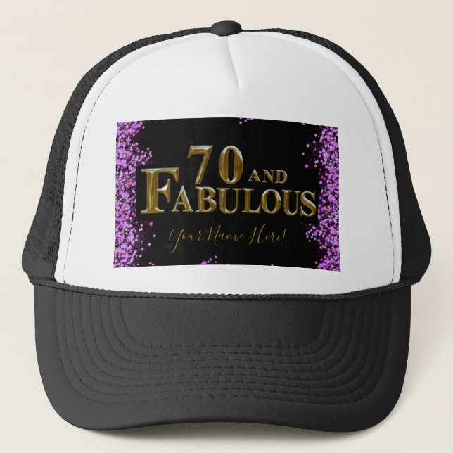 Casquette Anniversaire 70 ans (Devant)