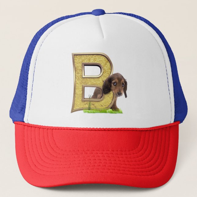 Casquette Anniversaire-Capitale-lettre-B Chapeau de camion d (Devant)