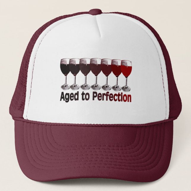 Casquette Anniversaire du vin rouge (Devant)