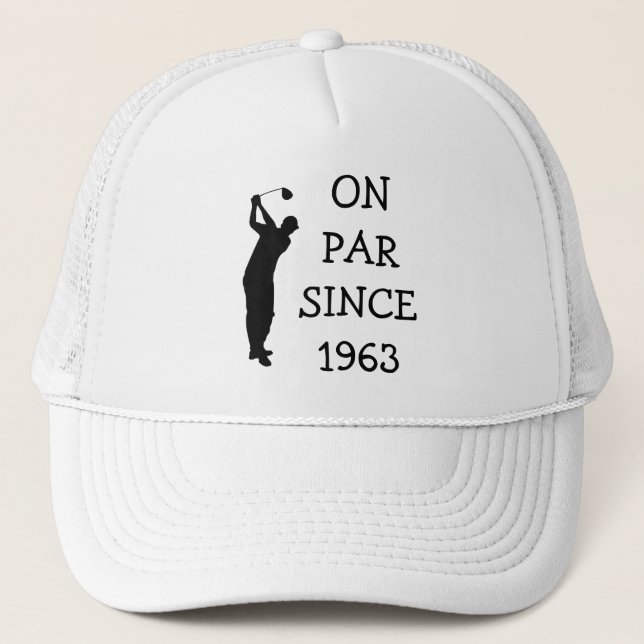Casquette Anniversaire Golfer Funny 60e heureux papa Par (Devant)