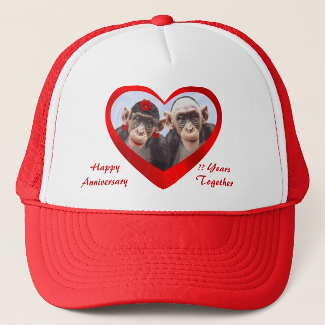 CASQUETTE ANNIVERSAIRE HEUREUX ? ? ANNÉES DE TOGRTHER-HAT (Devant)