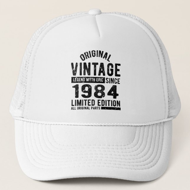 Casquette Anniversaire Vintage 1984 (Devant)