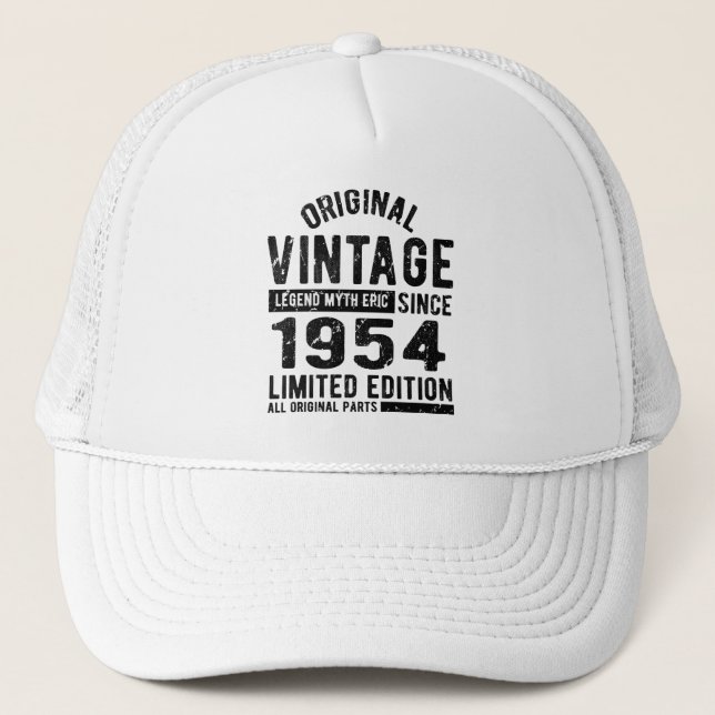 Casquette Anniversaire Vintage en 1954 (Devant)