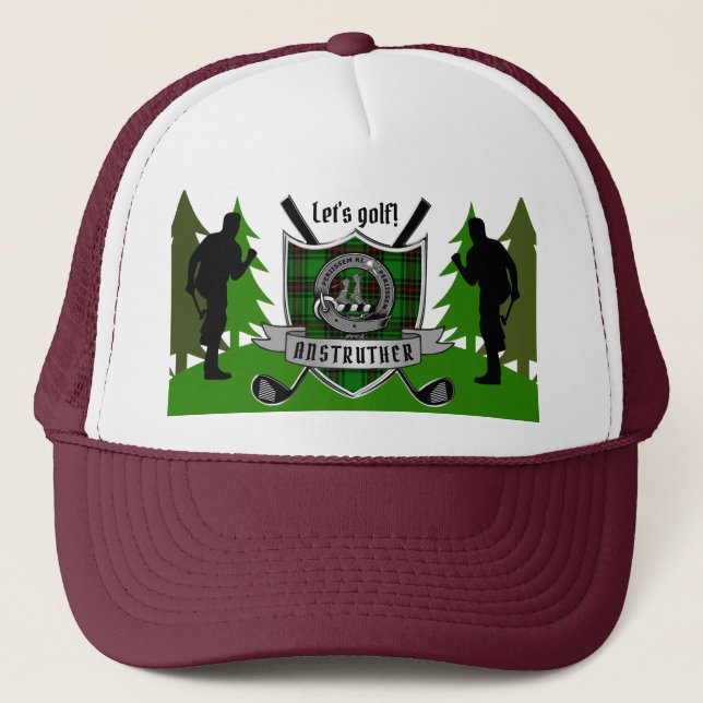 Casquette Anstruther Personnalisé Clan Badge Golf (Devant)
