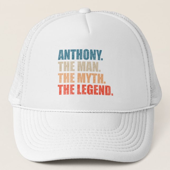 Casquette Anthony L'Homme Le Mythe La Légende (Devant)