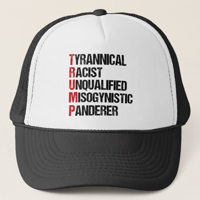Casquette Anti Trump résiste à l'acrotisme (Devant)