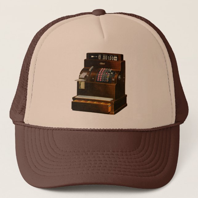 Casquette Antique caisse enregistreuse, commerce de détail V (Devant)