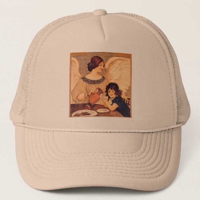 Casquette Antique française au chocolat (Devant)
