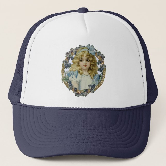 Casquette Antique Petite fille Portrait enfant Beau (Devant)